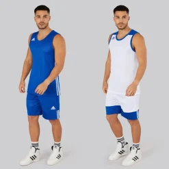 New adidas Herre 3G Speed Vendbar Basketball Trøje Collegiate Royal/Hvid Blå