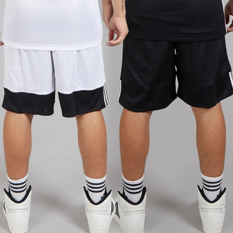 Discount adidas Herre 3G Speed Vendbare Basketball Shorts /Hvid Sort