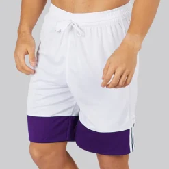 Clearance adidas Herre 3G Speed Vendbare Basketball Shorts Collegiate Purple/Hvid lilla