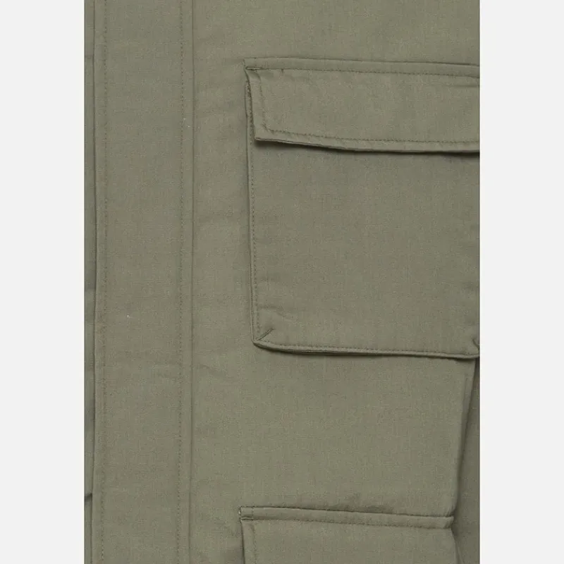 Solid Herre Gaben Utility Jakke Dusty Olive Olivengrøn