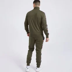 Online Ellesse Herre Giraldo Tapede Poly Tracksuit Khaki kakigrøn