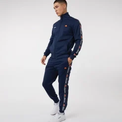 New Ellesse Herre Giraldo Tapet Poly Træningsdragt Blå Marineblå