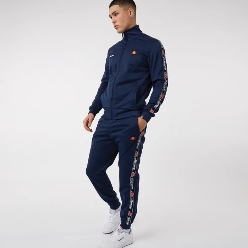New Ellesse Herre Giraldo Tapet Poly Træningsdragt Blå Marineblå