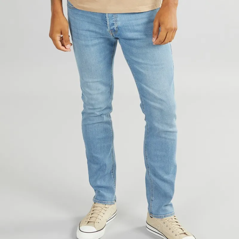 Hot JACK & JONES Herre Glenn 334 Slim Fit Jeans Blå Denim