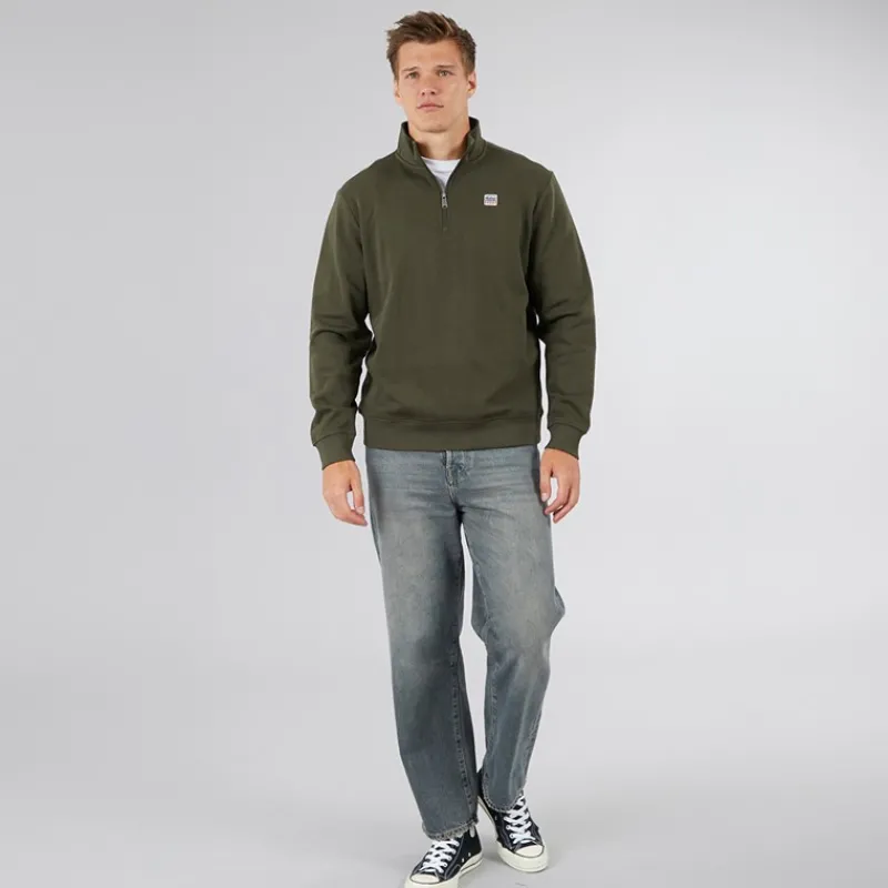 Outlet Vinson Herre Glyn Sweatshirt Skov Nat Grøn