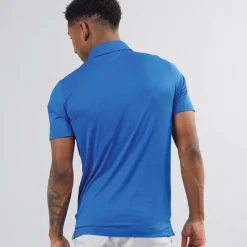 Clearance Puma Herre Golf Icon Heather 2.0 Left Chest Kortærmet poloer Blå Blå