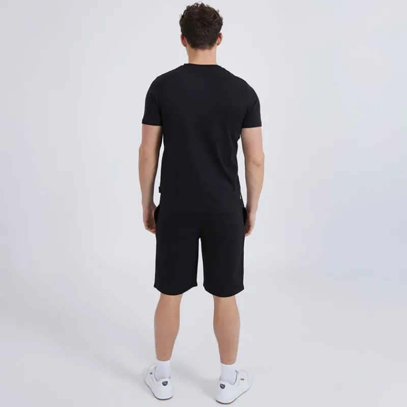 New Bench Herre Gowsen T-shirt og Shorts Sæt Sort