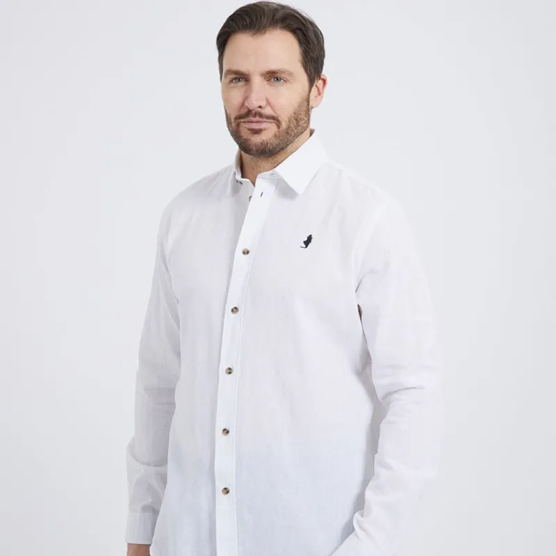 New MCS Herre Grand Prairie Langærmet shirts Hvid