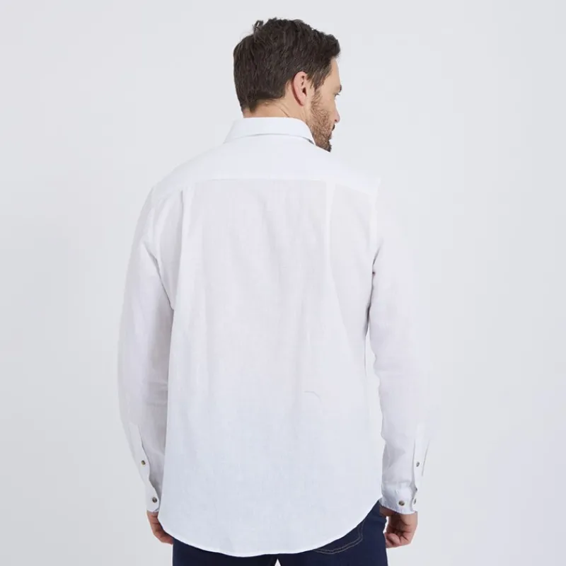 New MCS Herre Grand Prairie Langærmet shirts Hvid