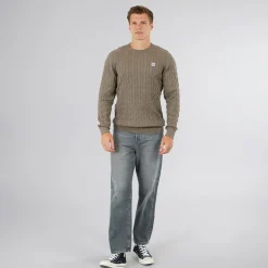 Online Vinson Herre Grant Jumper Melange Brun