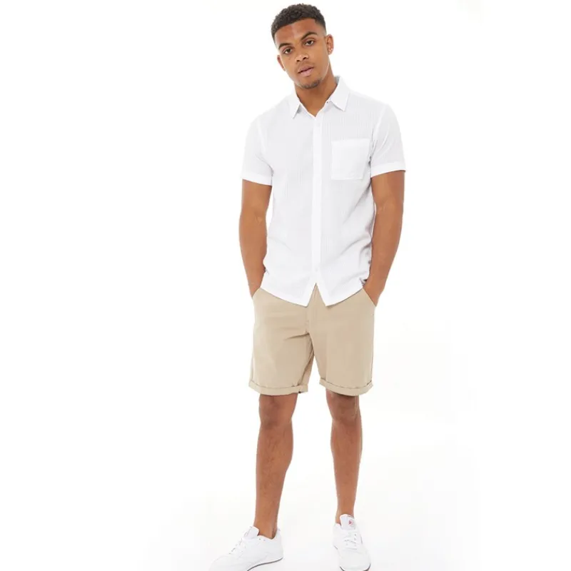 Online Brave Soul Herre Hampson Chino Shorts Sten Beige