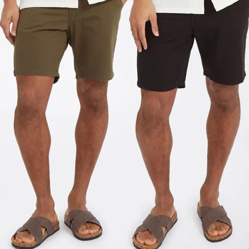 New Brave Soul Herre Hansen To-pak Chino Shorts /Khaki Sort