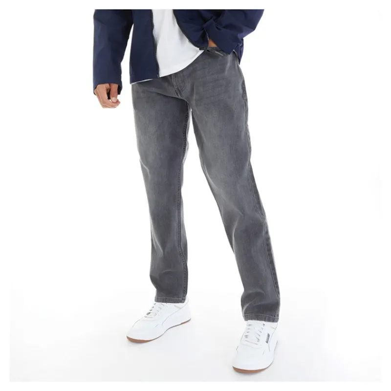 Online Avant Garde Herre Harlow Jeans Med Lige Ben Grå Vasket Grå