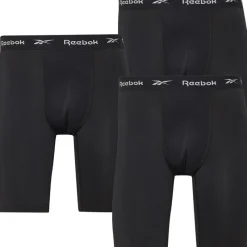 Outlet Reebok Herre Hogan Performance Tre Pack Lange Trunks Sort