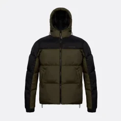 Clearance Copenhagen Legacy Herre Hættejakke Army / Sort kakigrøn