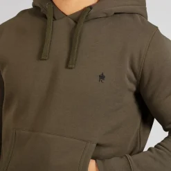 French Connection Herre hættetrøje khaki kakigrøn