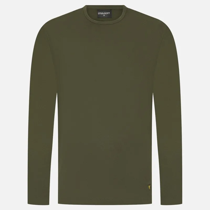 Online Lyle And Scott Vintage Herre Hugo Langærmet Bluse Og Shorts Lounge Sæt Climbing Ivy/Sort