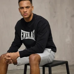 Outlet Everlast Herre Ikonisk Maksimeret Sweatshirt Sort