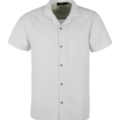 Discount Indicode Herre Indrill Skjorter med korte ærmer Hvid Off-white