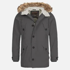New Indicode Herre Infann Parka Raven