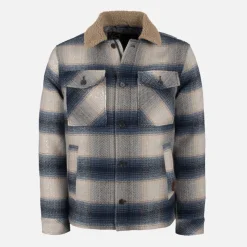New Indicode Herre Inharrod Vatteret Overjakke Mørk Denim Dk Denim