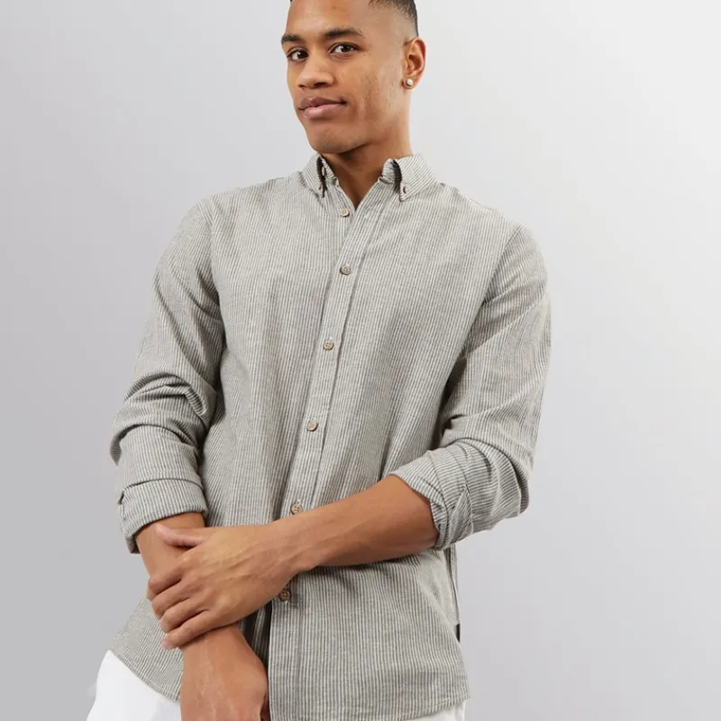 Hot Indicode Herre Inmeis Langærmet shirts Sort
