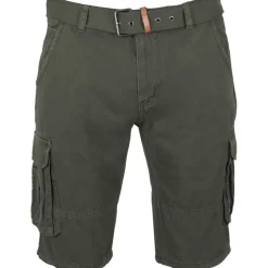 Clearance Indicode Herre Inmonroe Cargo shorts Grøn kakigrøn