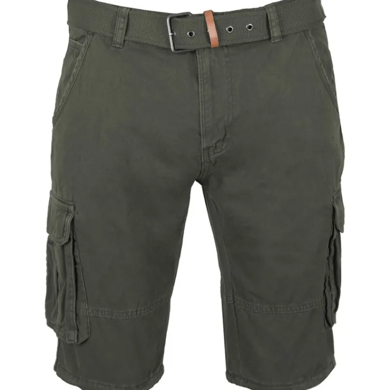 Clearance Indicode Herre Inmonroe Cargo shorts Grøn kakigrøn