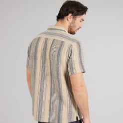 Sale Indicode Herre Inrafko Kortærmet Skjorte Beige