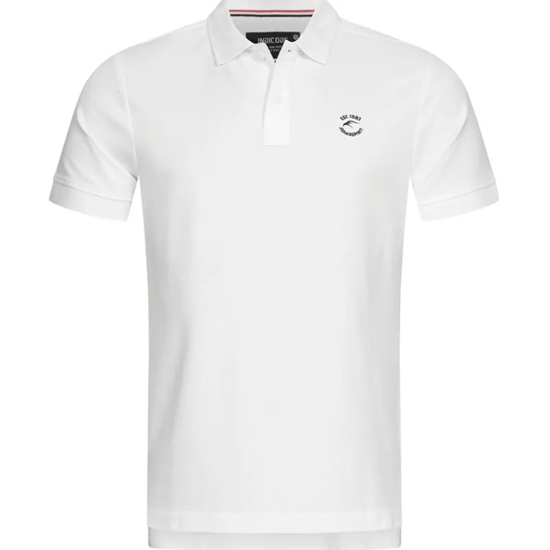 New Indicode Herre Inwadim Polo Shirt Off White Hvid