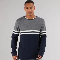 Indicode Herre Jaluf Jumper Sky Captain Marineblå