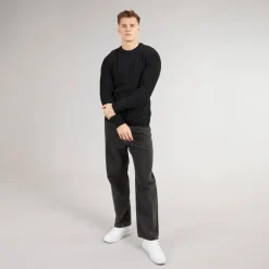 Best Crosshatch Herre Kabstars Strikket Sweater Sort