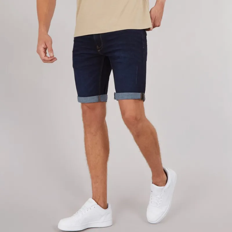 Online Indicode Herre Kaden Denim Shorts Blå