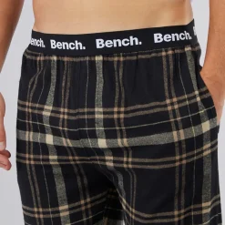Best Bench Herre Kaplan Flanelternede Lounge Bukser Sort /​ Taupe /​ Sten /​ Stengrå Tern