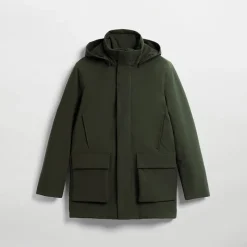 Discount Elvine Herre Kean Pet Poly Bonded 5K Jakke Shelter Grøn Mørkegrøn