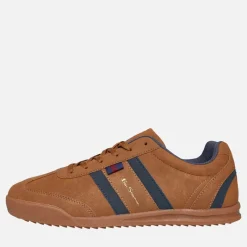 Hot Ben Sherman Herre Keeler Træningssko Tan /​ Navy Gyldenbrun