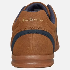 Hot Ben Sherman Herre Keeler Træningssko Tan / Navy Gyldenbrun