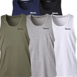 Bench Herre Kirwan Fempak Veste Sort/​Hvid/​Kakifarvet/​Grå Melange/​Blå