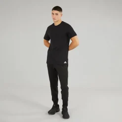 Discount adidas Herre Komfort Flex Bomuld Tre Pak Rund Hals T Shirts Sort