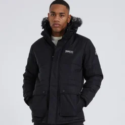 New Bench Herre Koufax Vatteret Parka Sort