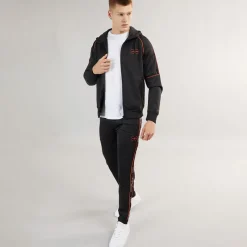 Best Crosshatch Herre Kraftworks Tricot Træningsdragt /​ Orange Sort