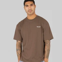 Hot Avant Garde Herre Kreative T-shirt Mink Brun