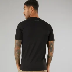 Hot Avant Garde Herre Kryptisk T-Shirt Sort