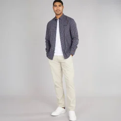 Ben Sherman Herre langærmet hustern skjorte Dark Navy
