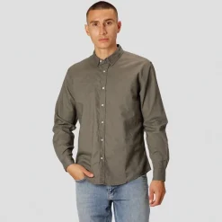 Hot Clean Cut Copenhagen Herre Langærmet shirts Grøn
