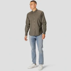 Hot Clean Cut Copenhagen Herre Langærmet shirts Grøn