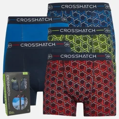 Clearance Crosshatch Herre Lattix fem pak underbukser assorteret