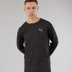 Sale Puma Herre Løbe Favorit Langærmet Løbe Top Sort