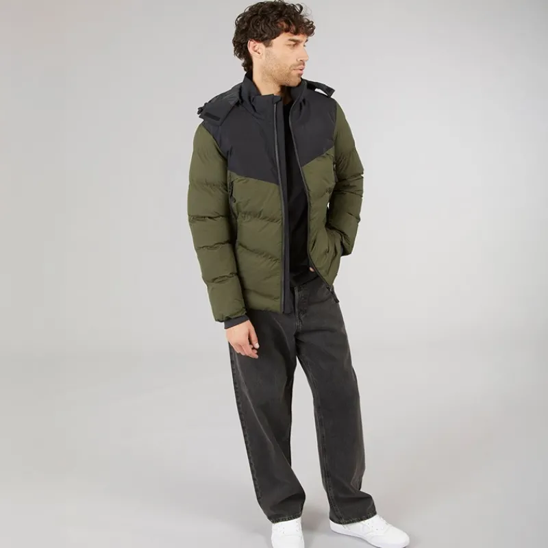 Hot Marcus Herre Lebron Kort Jakke Olive Green Grøn