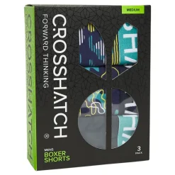 Hot Crosshatch Herre Linamo Boxer shorts Flerfarvet Grønblå